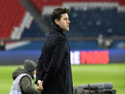 L'entraîneur argentin du Paris-SG, Mauricio Pochettino, lors du match de Ligue 1 à domicile contre le Stade Brestois, le 9 janvier 2021 - Alain JOCARD [AFP]