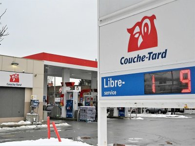Une supérette Couche-Tard dans une station-service de Montréal, le 13 janvier 2021 - Eric THOMAS [AFP]