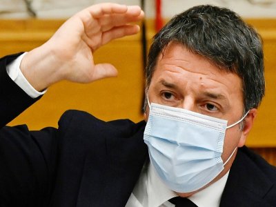 L'ancien Premier ministre Matteo Renzi lors d'une conférence de presse à Rome le 13 janvier 2021 - Alberto PIZZOLI [AFP/Archives]