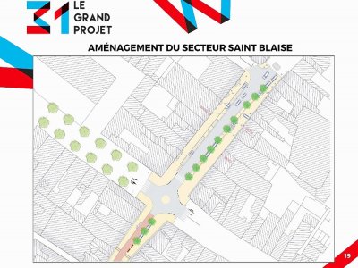 L'aménagement de la rue Saint-Blaise. - Site web ville Alençon.