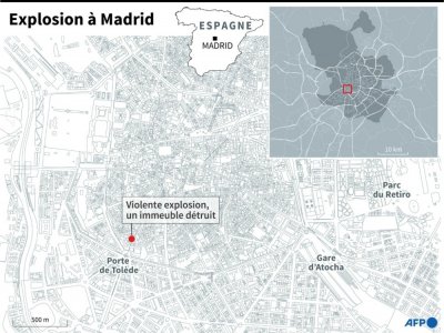 Explosion dans le centre de Madrid - Patricio ARANA [AFP]