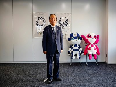 Le directeur général de Tokyo-2020, Toshiro Muto, lors d'une interview avec l'AFP, le 19 janvier 2021 à Tokyo - Philip FONG [AFP/Archives]