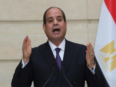 Le président égyptien Abdel Fattah al-Sissi, à Paris le 7 décembre 2020 - Michel Euler [POOL/AFP/Archives]