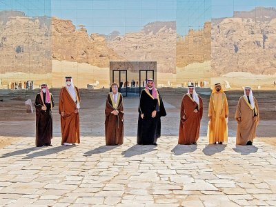 Réconciliation diplomatique entre le Qatar et quatre pays arabes, le 5 janvier 2021 à Al-Ula (Arabie saoudite) - BANDAR AL-JALOUD [Saudi Royal Palace/AFP/Archives]