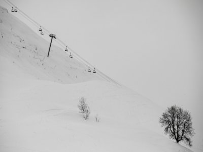 Les pistes du Grand-Bornand, en Haute-Savoie, le 21 janvier 2021 - JEFF PACHOUD, - [AFP]