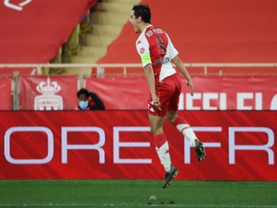 L'attaquant de Monaco Wissam Ben Yedder après un but contre Nice, au stade Louis-II - Valery HACHE [AFP/Archives]