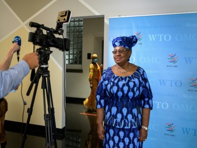 Ngozi Okonjo-Iweala, ancienne ministre des Finances du Nigeria, à Genève le 15 juillet 2020 - Fabrice COFFRINI [AFP/Archives]