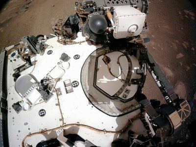 Une photo diffusée par la NASA montrant le robot Perseverance, sur Mars, le 20 février 2021 - Handout [NASA/AFP]