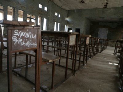 Une classe vide d'un établissement scolaire de Kagara, dans le Nord-Ouest du Nigeria, où des élèves, des professeurs et des membres de leur famille ont été enlevés, le 18 février 2021 - Kola Sulaimon [AFP]