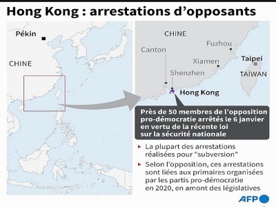 Hong Kong : arrestations d'opposants - John SAEKI [AFP/Archives]