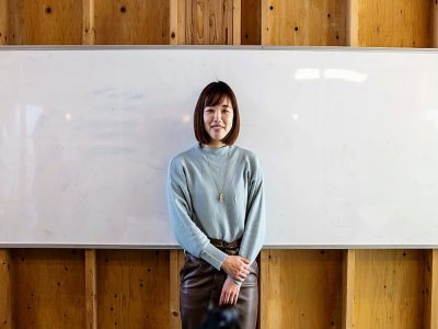 Hazuki Shimizu, survivante du tsunami de 2011, au Centre pour enfants de Ishinomaki, le 9 février 2021 au Japon - Behrouz MEHRI [AFP]
