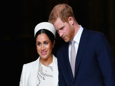 La duchesse et le duc de Sussex, en mars 2019, à Londres - Ben STANSALL [AFP/Archives]