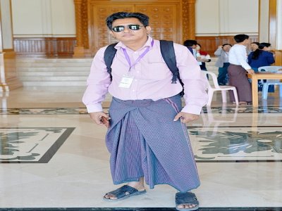 Photo du 27 janvier 2020 du correspondant de la BBC Aung Thura, porté disparu le 19 mars 2021 à Naypyidaw - - [AFP]