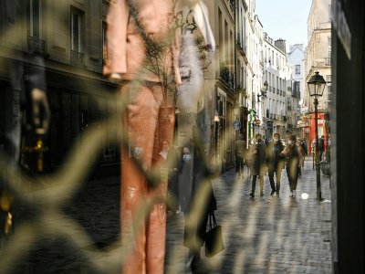Commerces fermés à Paris, le 20 mars 2021, en raison de nouvelles restrictions - Anne-Christine POUJOULAT [AFP]