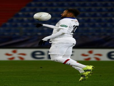 L'attaquant bréslien du Paris-SG, Neymar, lors du 32e de finale de la Coupe de France à Caen, le 10 février 2021 - Sameer Al-DOUMY [AFP/Archives]