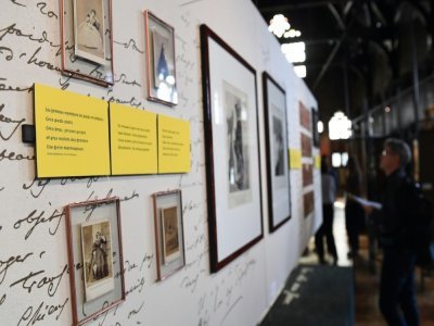 Une exposition consacrée à Charles Baudelaire à Bruxelles le 6 septembre 2017 - EMMANUEL DUNAND [AFP/Archives]