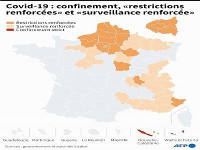 Covid-19 : confinement, "restrictions renforcées" et "surveillance renforcée" - [AFP]