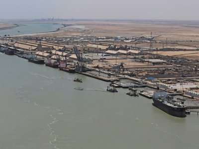 Port de Oum Qasr, dans le sud de l'Irak, le 15 juillet 2020 - AHMAD AL-RUBAYE [POOL/AFP]