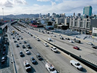Une autoroute à San Francisco en Californie. Photo prise le 27 novembre 2019 - JUSTIN SULLIVAN [GETTY IMAGES NORTH AMERICA/AFP]