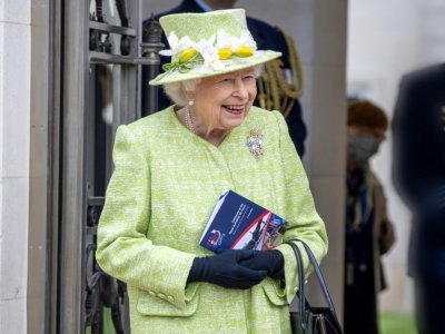 La reine Elizabeth II, 94 ans, le 31 mars 2021, dans le Surrey, en Angleterre - Steve REIGATE [POOL/AFP]
