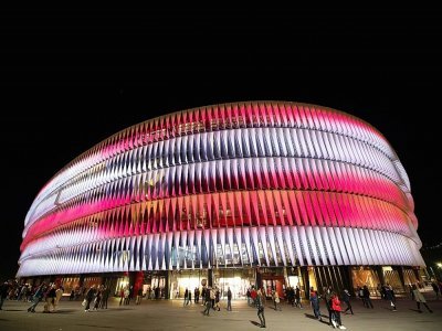 Le stade de San Mamés à Bilbao en Espagne, le 12 février 2020 - ANDER GILLENEA [AFP/Archives]