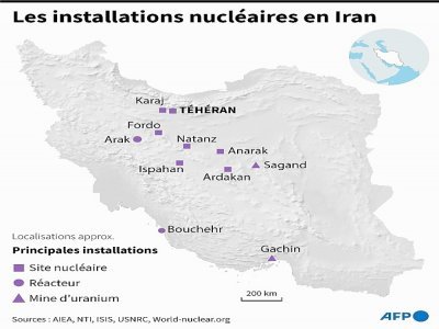 Les installations nucléaires en Iran - [AFP]
