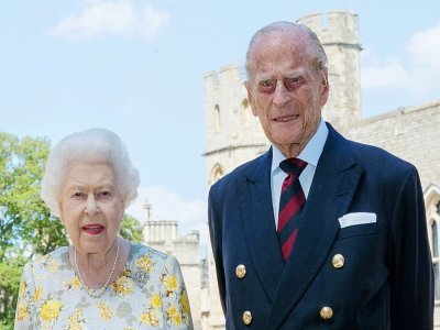 La reine Elizabeth II et le prince Philip, le 9 juin 2020 à Windsor - Steve Parsons [PRESS ASSOCIATION/AFP/Archives]