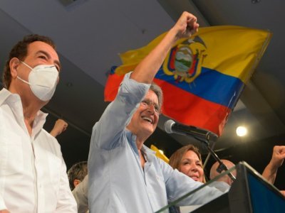 Le président élu de l'Equateur Guillermo Lasso le 11 avril 2021 - Fernando Mendez [AFP]