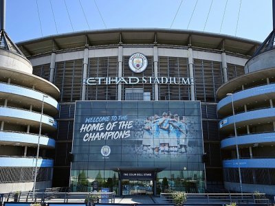 Vue partielle du Etihad Stadium, le 21 avril 2021, où se déroulent les matches de Manchester City - Paul ELLIS [AFP]