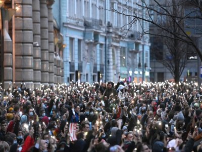 Manifestation pro-Navalny le 21 avril 2021 à Moscou - Kirill KUDRYAVTSEV [AFP]
