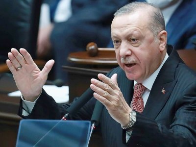 Le président turc Recep Tayyip Erdogan, le 21 avril 2021 à Ankara - Adem ALTAN [AFP]