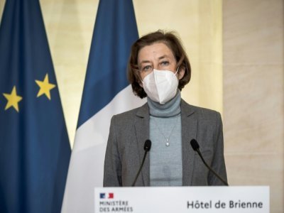 La ministre des Armées Florence Parly, le 20 avril 2021 à Paris - [POOL/AFP/Archives]