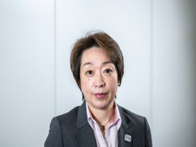 Seiko Hashimoto présidente du comité d'organisation des JO, lors d'un entretien avec l'AFP, le 30 avril 2021 - Philip FONG [AFP]