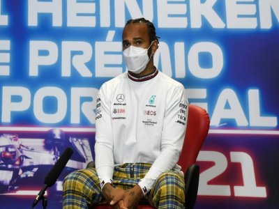 Le pilote de Formule 1 Lewis Hamilton, le 29 avril 2021 à Portimao, au Portugal - Gabriel BOUYS [POOL/AFP]