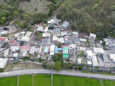 Vue aérienne du village Bunun de Chishang, à Taïwan, le 30 avril 2021 - Sam Yeh [AFP]