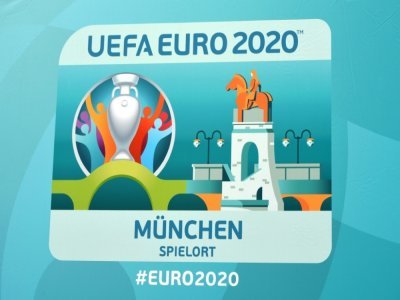 Logo de ville hôte de Munich pour l'Euro-2020, le 27 octobre 2016 - CHRISTOF STACHE [AFP/Archives]