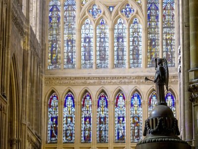 Les vitraux de la cathédrale de Metz, le 30 mars 2021 - JEAN-CHRISTOPHE VERHAEGEN [AFP/Archives]