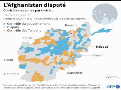 Zones disputées en Afghanistan - John SAEKI [AFP]