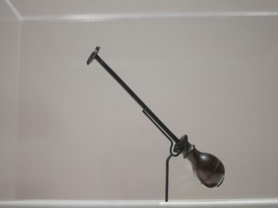 Un fer à marquer présenté dans le cadre de l'exposition "Esclavage" au Rijksmuseum d'Amsterdam, le 12 mzi 2021 aux Pays-Bas - Kenzo TRIBOUILLARD [AFP]