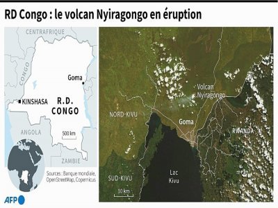 RD Congo: le volcan Nyiragongo en éruption - Patricio ARANA [AFP]