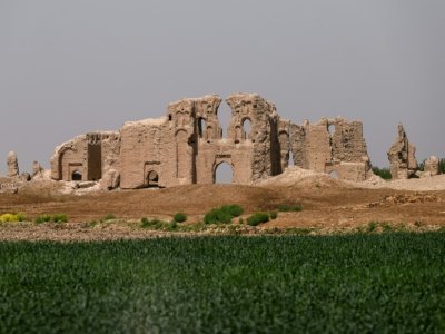 Les ruines de la forteresse de Qala-e-Bost, près de Lashkar Gah, dans la province du Helmand, le 27 mars 2021 en Afghanistan - WAKIL KOHSAR [AFP]