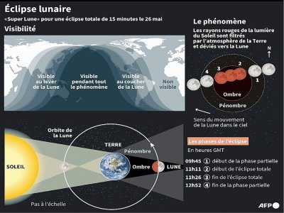 Eclipse lunaire - [AFP]