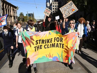 Marche pour le climat, le 21 mai 2021 à Melbourne, en Australie - William WEST [AFP/Archives]