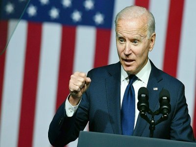 Le président Joe Biden s'exprime lors du centenaire du massacre à Tulsa, dans l'Oklahoma, le 1er juin 2021 - MANDEL NGAN [AFP]