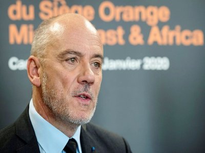 Stéphane Richard, PDG d'Orange, le 8 janvier 2020 à Casablanca - FADEL SENNA [AFP/Archives]
