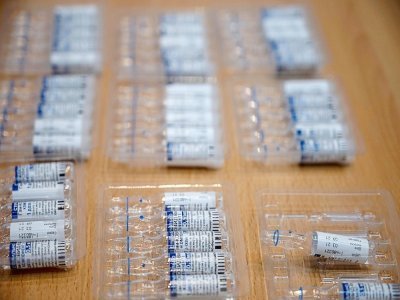 Des doses du vaccin russe Spoutnik V, le 29 mai 2021 à Caracas, au Venezuela - Yuri CORTEZ [AFP/Archives]