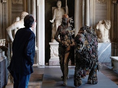 Hirst said in an interview that 'I love things that are falling apart, that are corrupted' - Tiziana FABI [AFP]