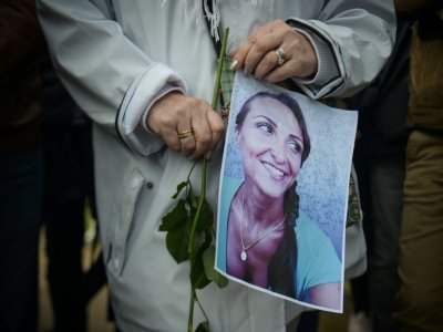 Marche à la mémoire de Julie Douib, le 9 mars 2019 à Vaires-sur-Marne, près de Paris - Lucas BARIOULET [AFP/Archives]