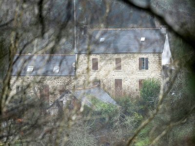 La ferme d'Hubert Caouissin et de sa compagne Lydie Troadec en mars 2017 à Pont-de-Buis, dans le Finistère - FRED TANNEAU [AFP/Archives]