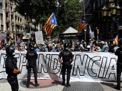 Manifestation pro-indépendance de la Catalogne à Barcelone le 21 juin 2021 - Josep LAGO [AFP]